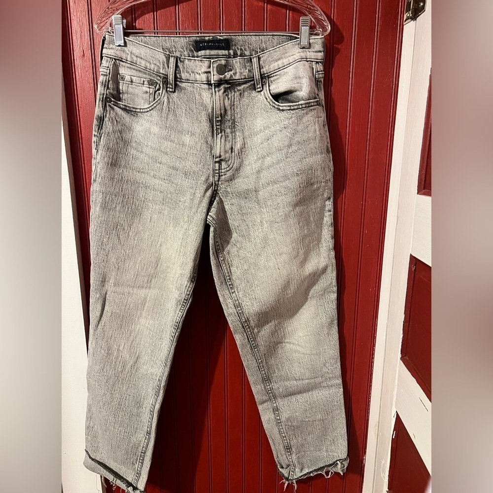Aeropostale Gray Mom Jeans 10R - Picture 2 of 9